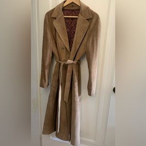 Old Hyde House full length leather jacket